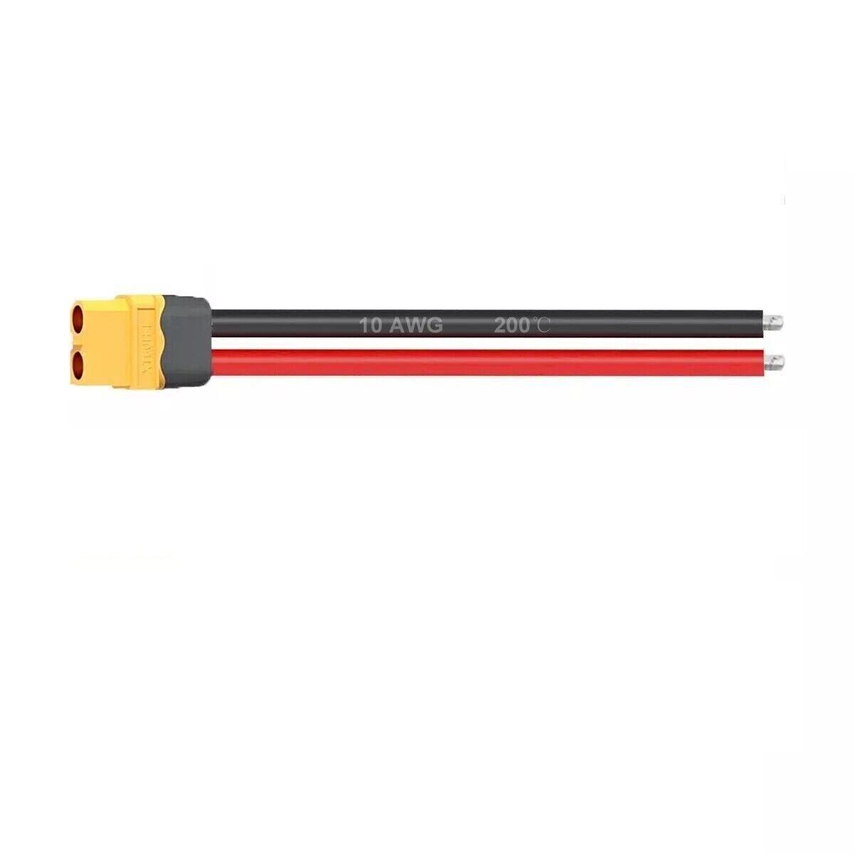 XT60 Plug Connector Female with 10AWG Silicon Wire for Ebike RC Lipo Battery