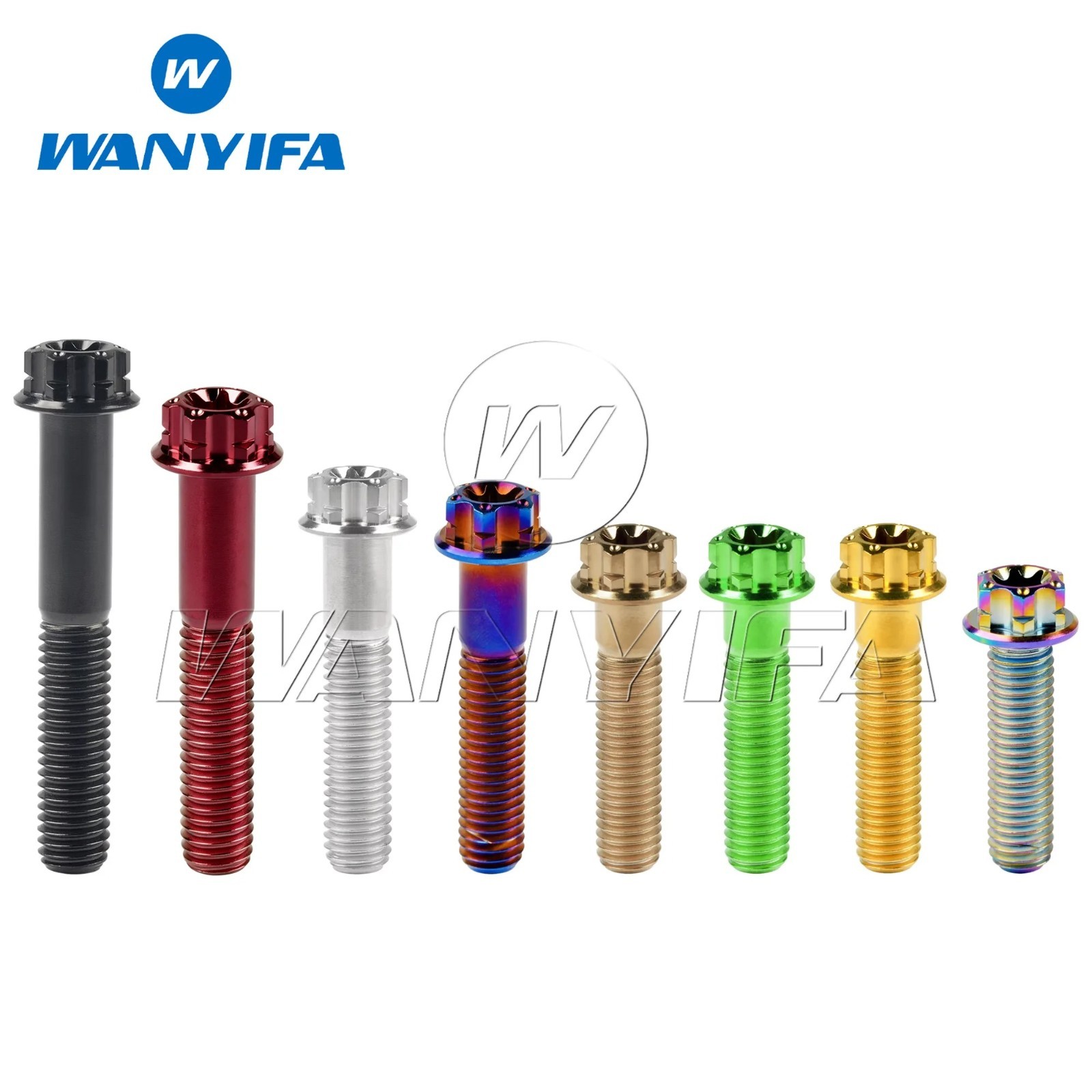 Wanyifa Titanium Bolt M6 x 10/15/20/25/30/35/40/45/50/55mm Torx Flange Head