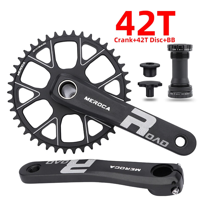 Road Crank 170mm Arm 40T/42T Sprocket Road Bicycle Crankset 9S 10S 11S 12S