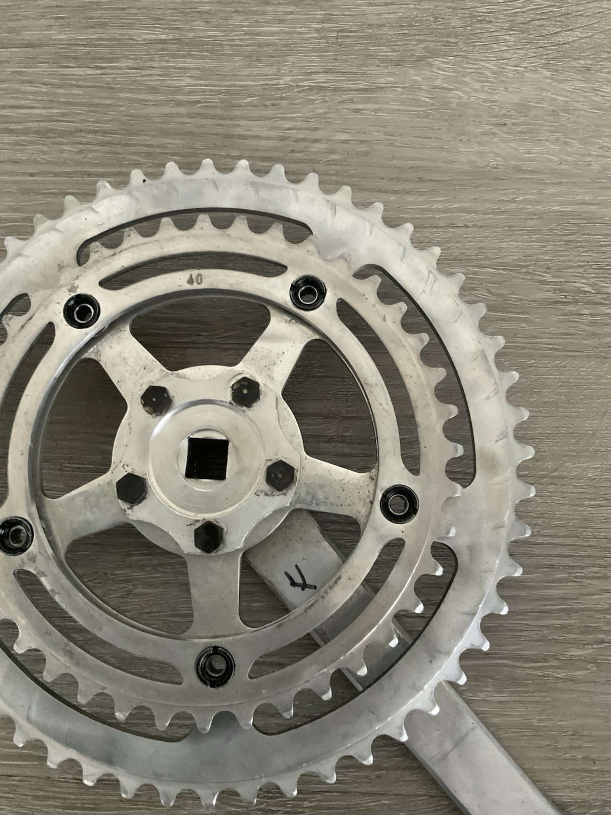NERVAR CRANK SPIDER ONLY DOUBLE 40-52 TOOTH 170 MM FRENCH PEDAL THREADS