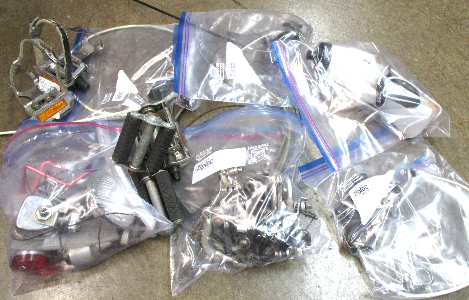 Bicycle parts. 40 lbs. Mostly 10 speed Schwinn. Maybe some foreign.