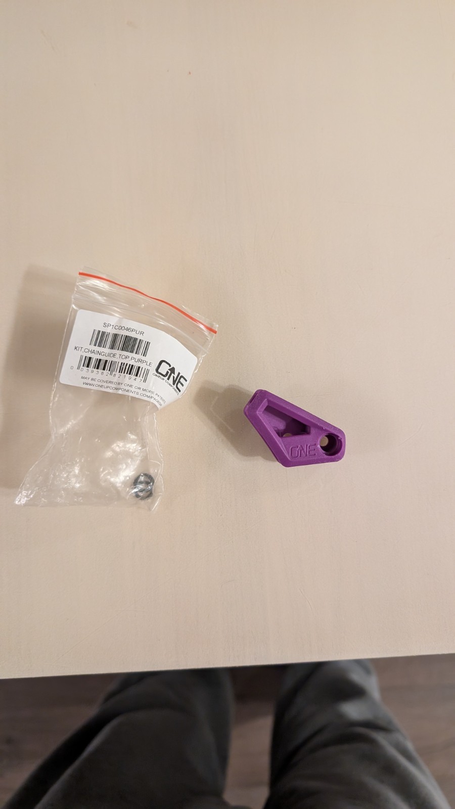 OneUp Components V2 Chain Guide Top Guide Kit Purple New