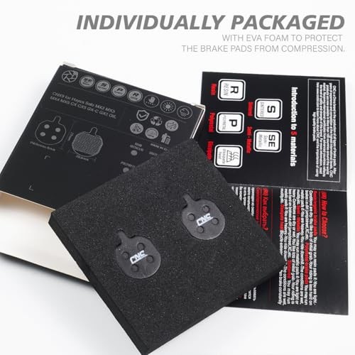 2 Pairs Mountain Bike Organic Resin Disc Brake Pads for Hayes MX2 MX3 MX4 MX5