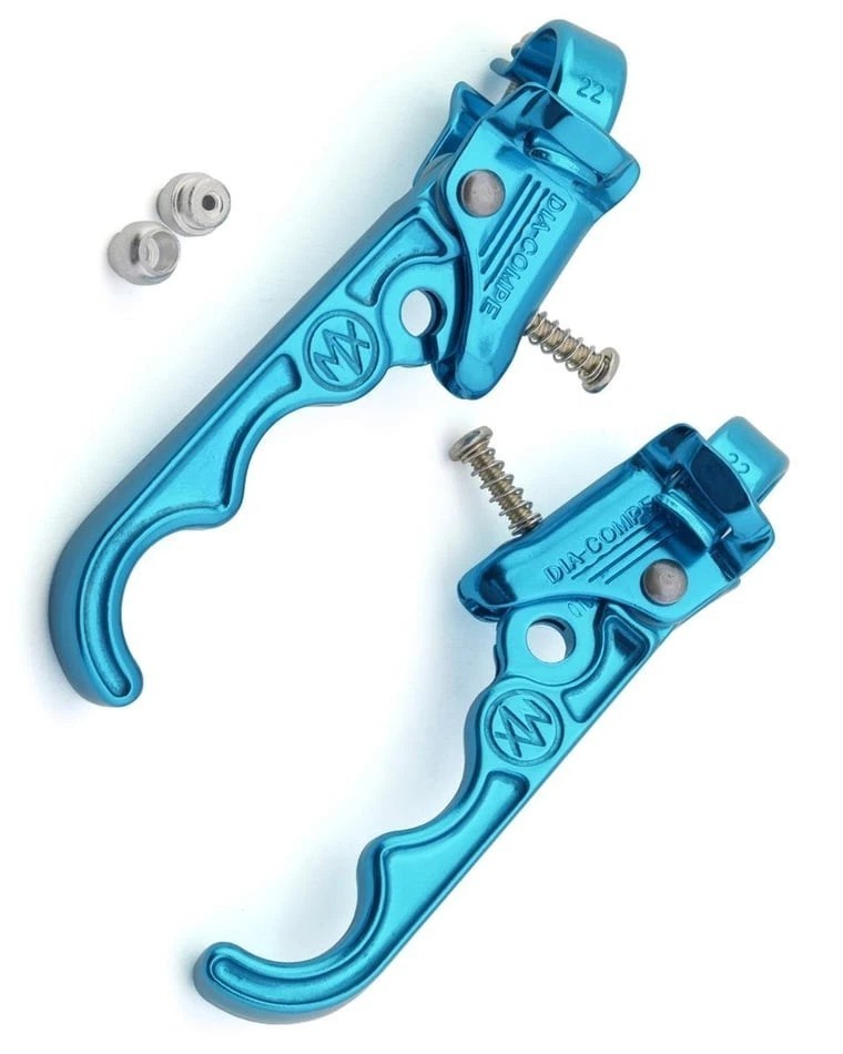 Dia-Compe Tech 2/MX 120 2 Finger Brake Levers (Blue)