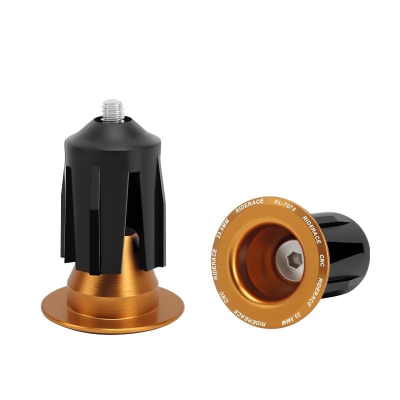 1 Pair Bike Handlebar End Plugs Aluminum Alloy Bar End Caps MTB Road Bicycle