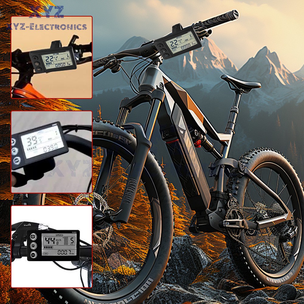 36V 48V 64V 40A 30A 20A Brushless Motor Controller E-Bike S866 LCD Display Meter