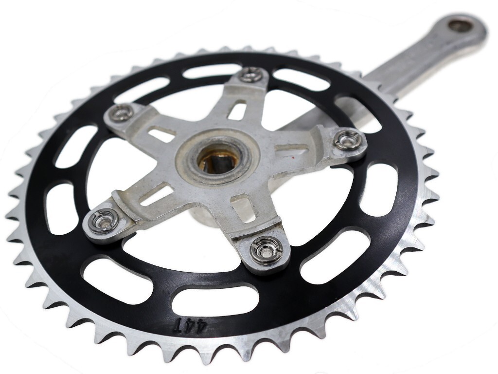 Vintage Sugino super maxy Old School BMX Cranks w/44t Chainring & Tange BB 170mm