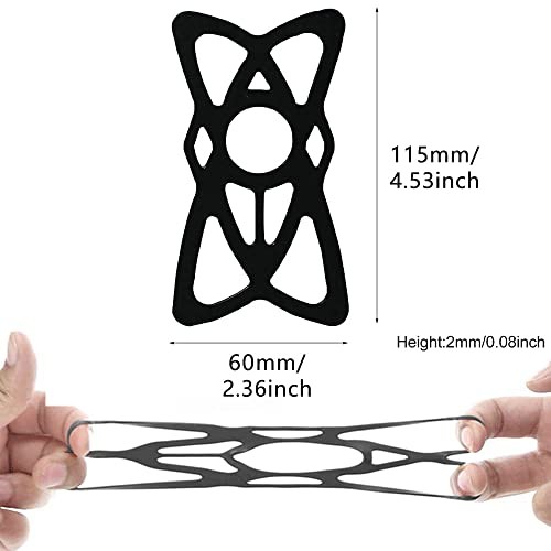 Motorcycle Phone Mount Tether 6 Pack,Replacement Silicone Bands for Bike