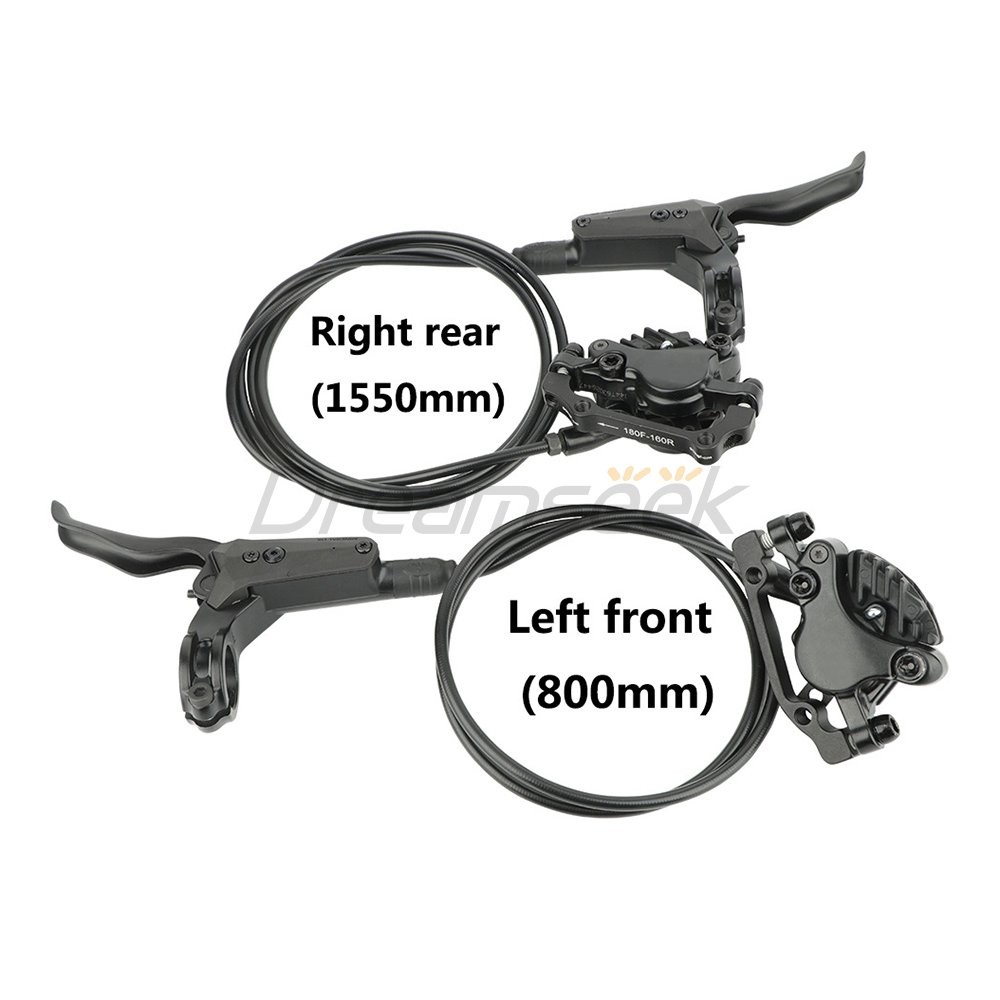 Hydraulic Disc Brake Set Bicycle 800/1550mm MTB Road Bike Oil Brakes Front Rear