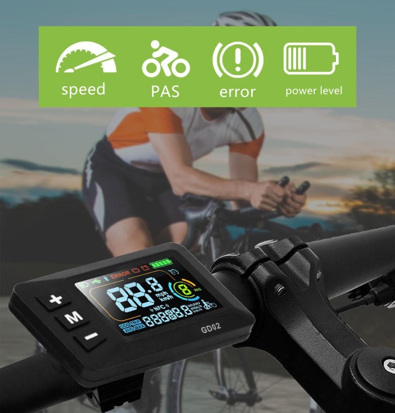 E-Bike Compatible GD02 Smart LCD Color Screen with User Friendly Design EBike.