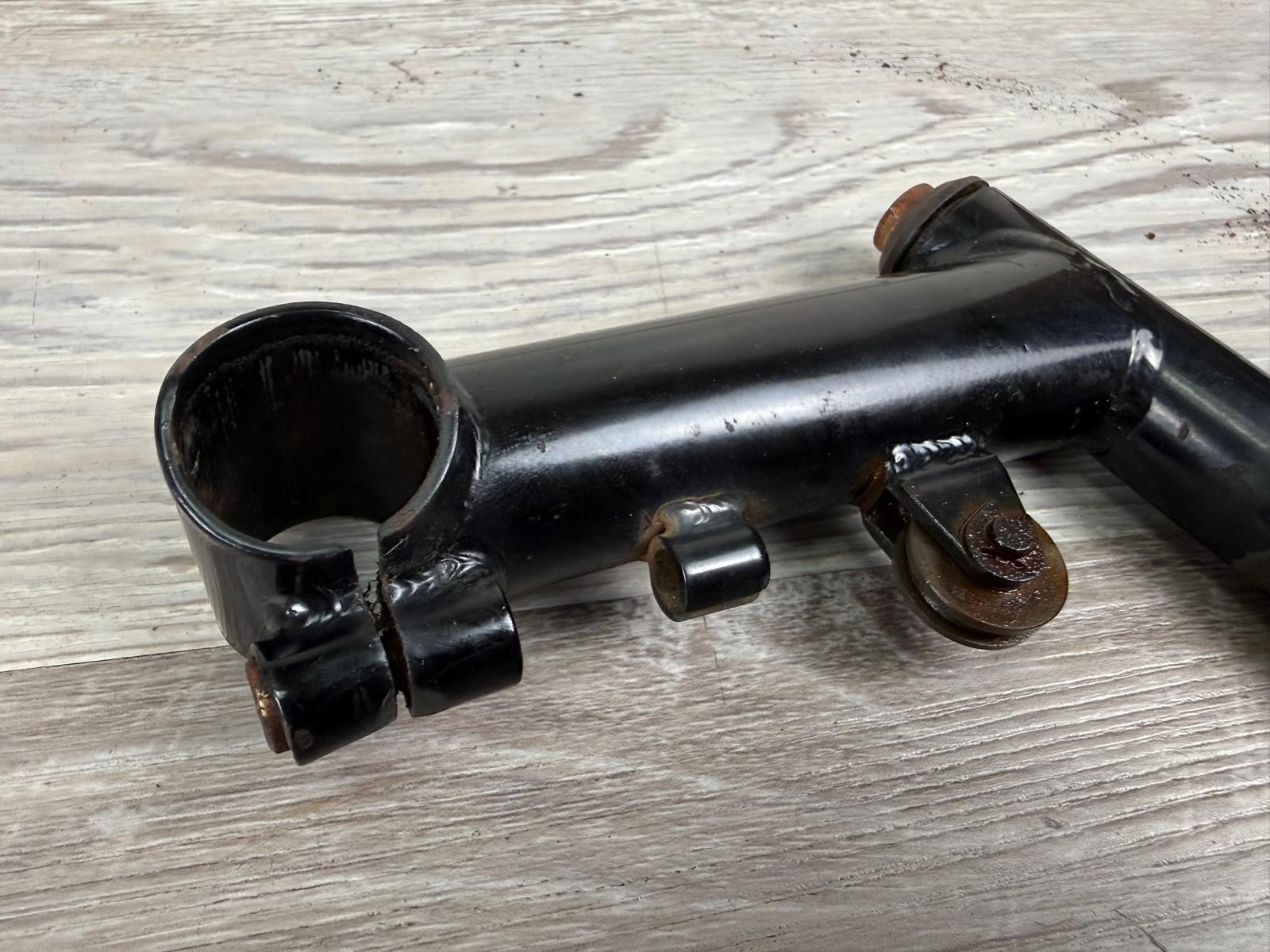 Vintage 110mm 25.4mm Clamp Steel Bicycle Stem / 22.2 mm Quill