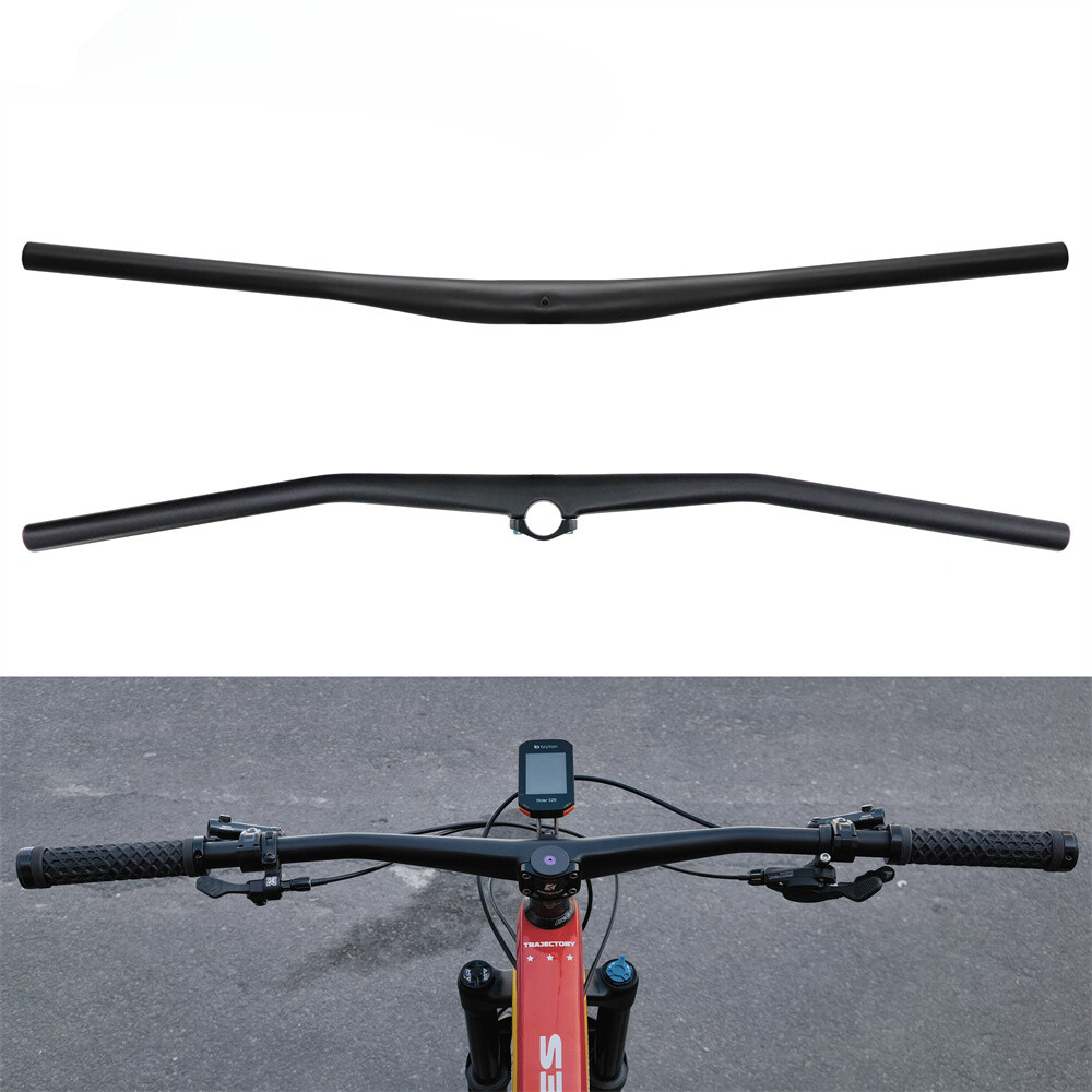 Carbon Mountain Bike Integrated Handlebar UD Matt 35*800mm with Computer Mount