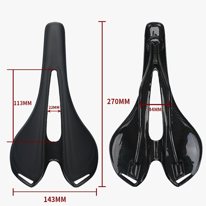Bicycle Saddle Carbon Fiber Leather Seat Oval Rail MTB Road Racing Bike Saddles