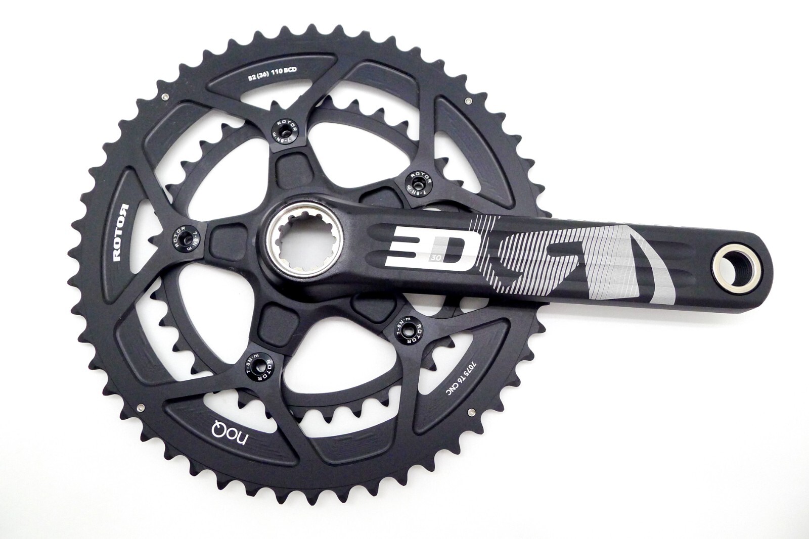 ROTOR 3D30 noQ 11 Speed 52/36T 172.5mm Crankset (without BB)