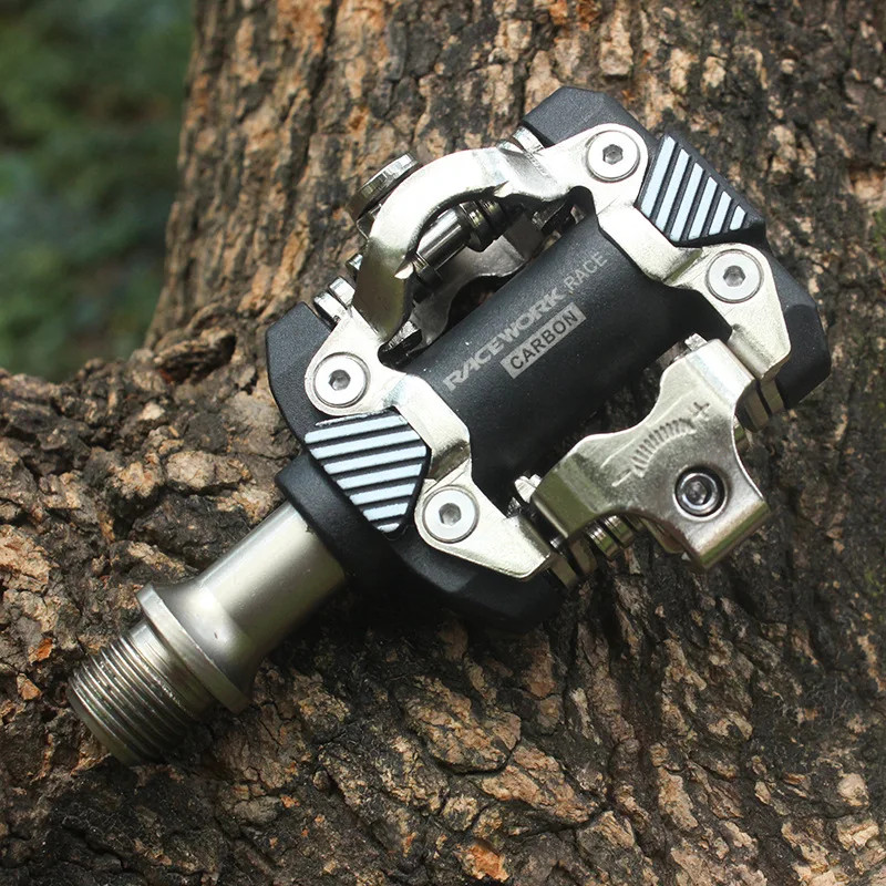 RACEWORK X-M8100 MTB Bike Pedals Self-Locking SPD Compatible Carbon Fiber