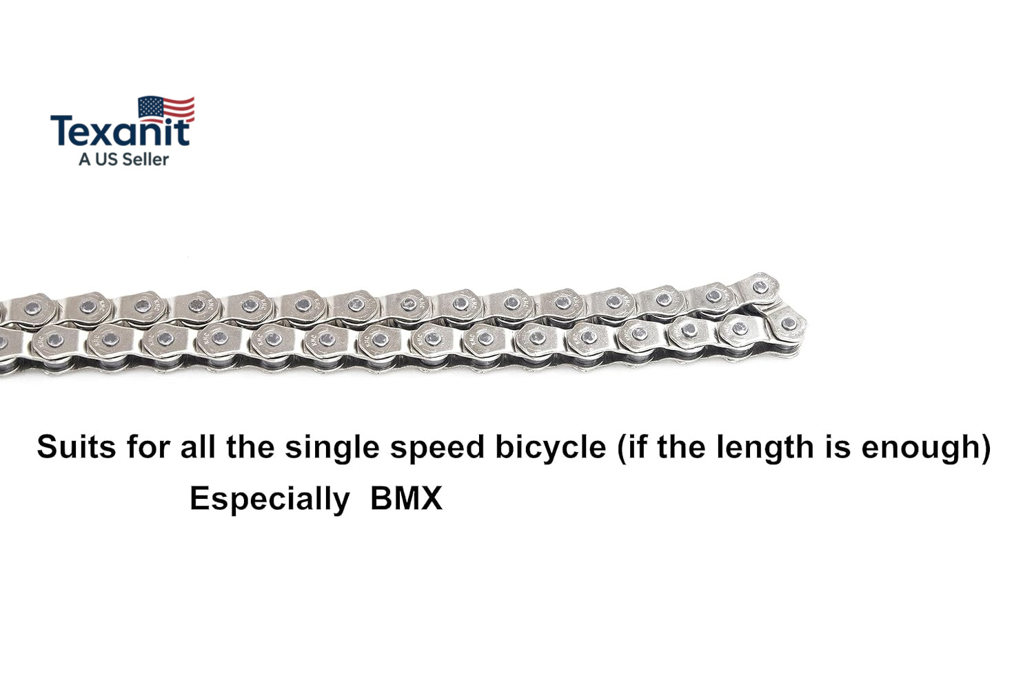 KMC BMX Single Speed Bike Chain 1 Speed Half Link High Strength Bicycle Chains 1