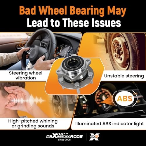 maXpeedingrods Front Wheel Bearing and Hub Assembly for Hyundai Nexo 513374
