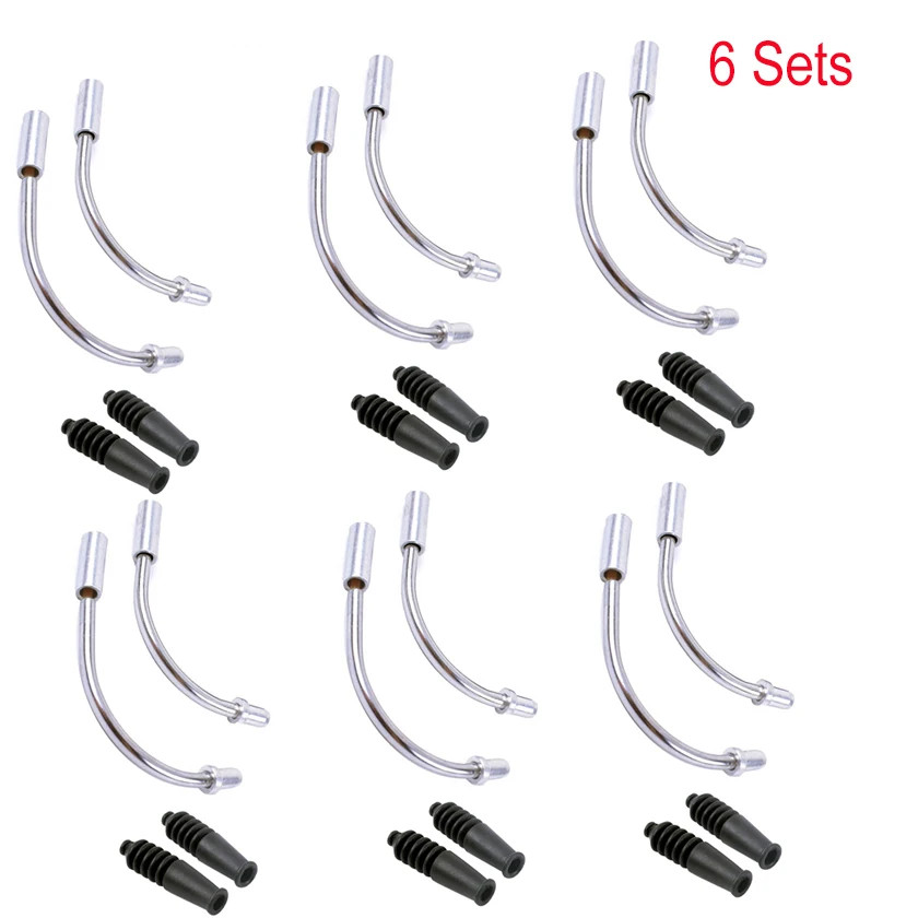 V Brake Noodle & Boot Set MTB Bike Cable Guide Tube 1-10 Sets