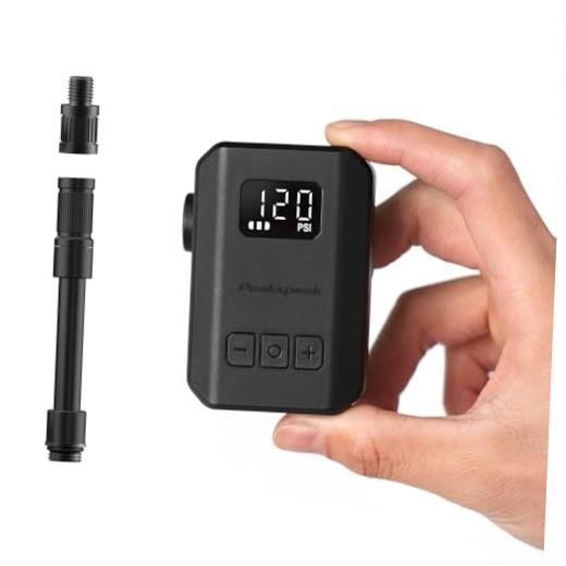 Mini Electric Bike Pump AS260PRO 120PSI Portable Bicycle Pump with Gauge & Gauge