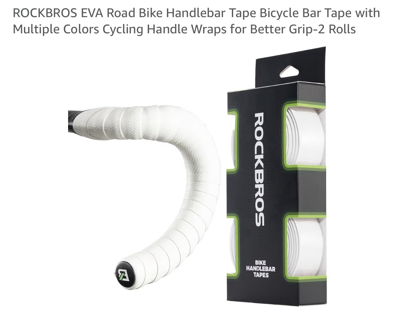 ROCKBROS EVA Road Bike Handlebar Tape Bicycle Bar Tape 2 Rolls WHITE