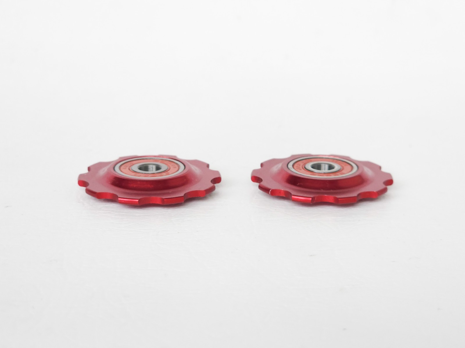 NEW Bullseye Alloy Derailleur Pulleys Red NOS Jockey Wheels Classic Vintage