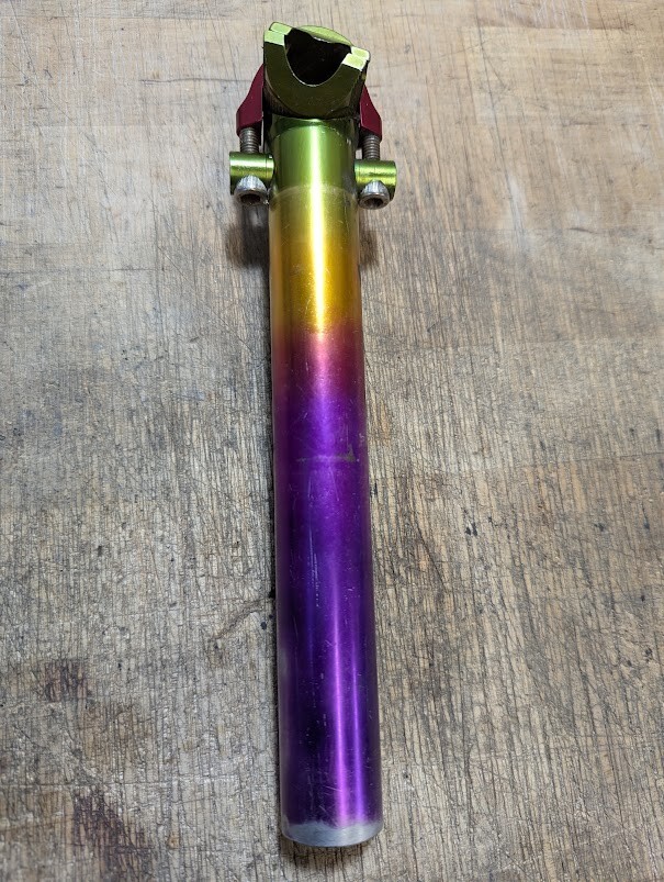 KOOKA 27.2mm seatpost in cool anodize rainbow colour