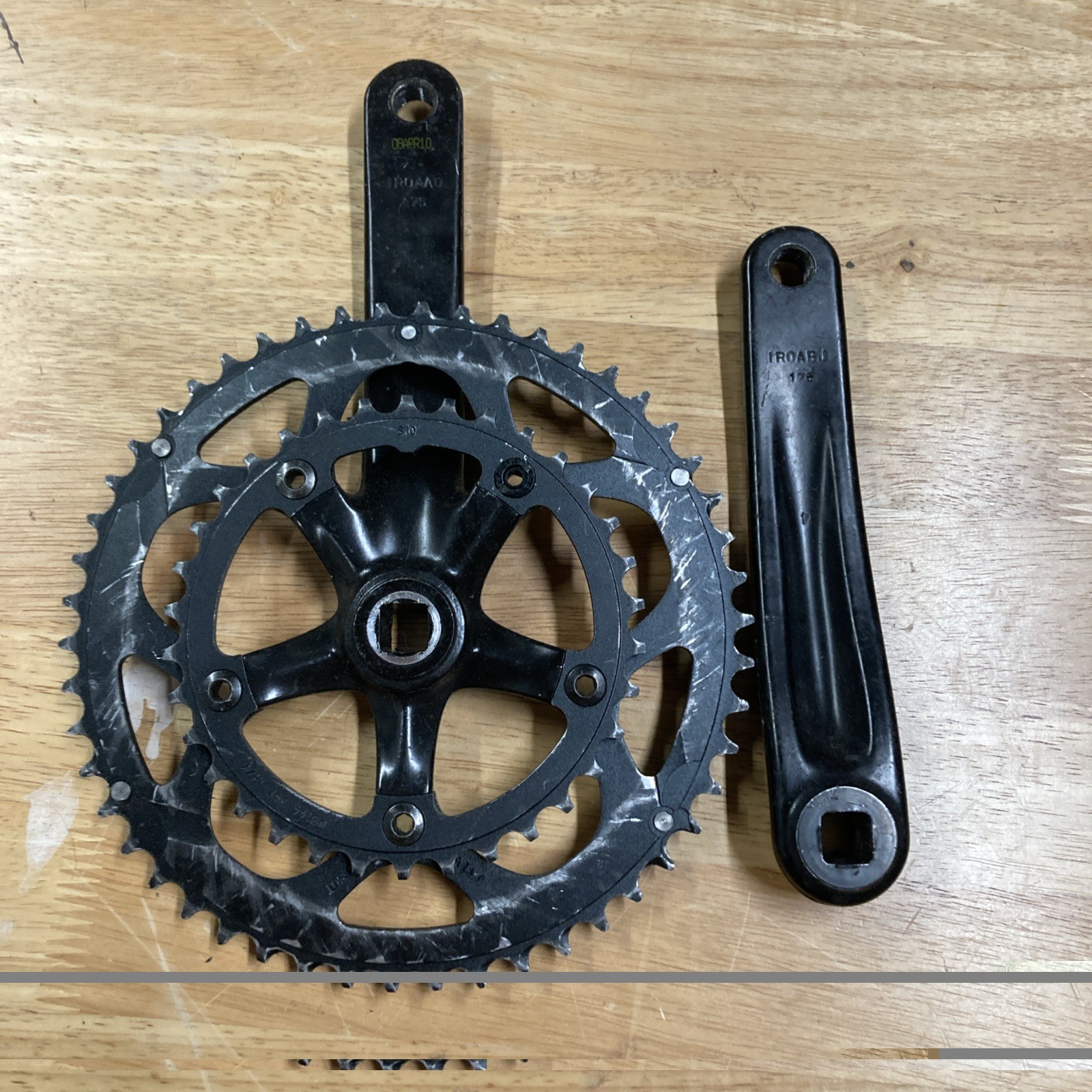 TRUVATIV ISO FLOW Square Tapered CRANK-DOUBLE 50-34T 10 Speed 175 ARMS