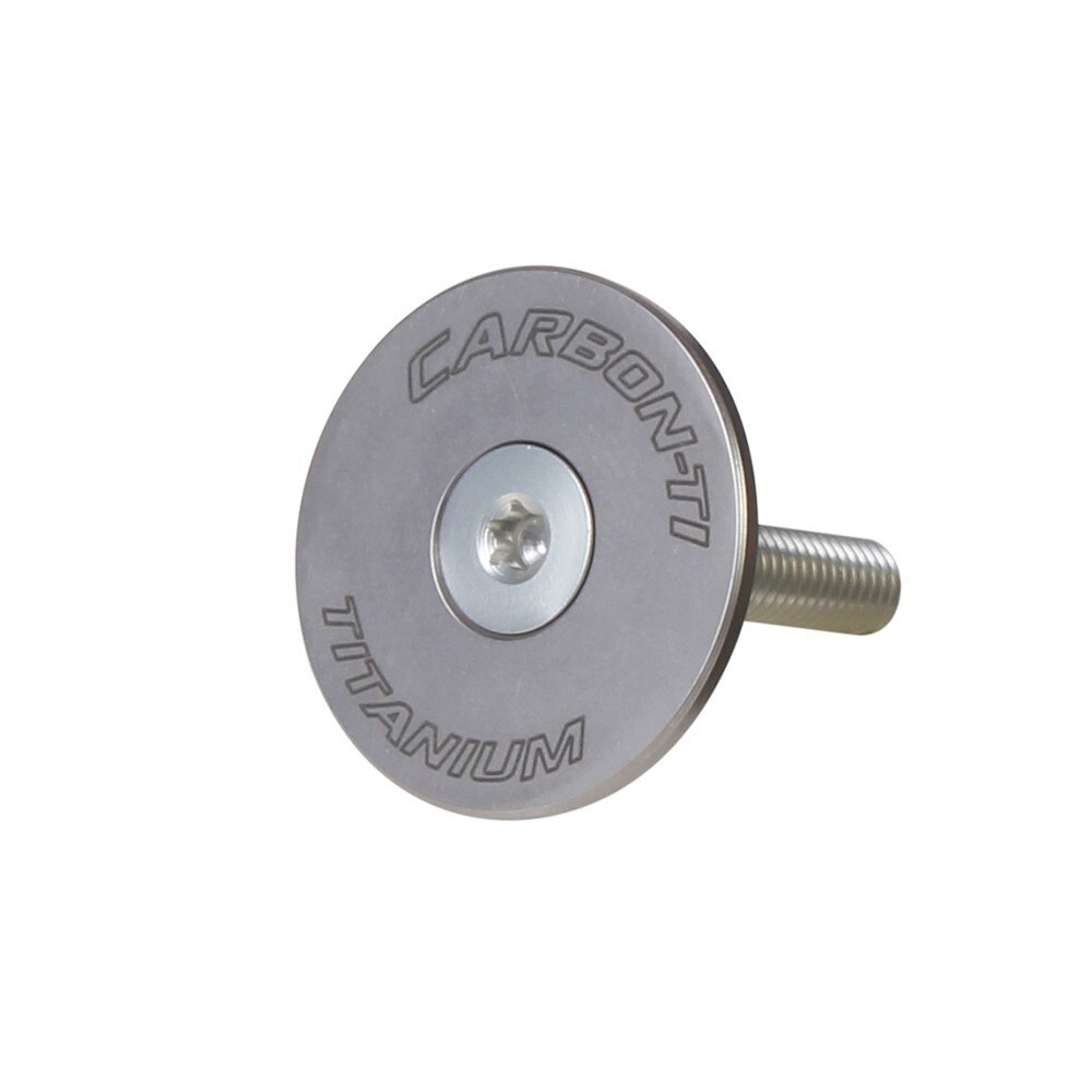 Carbon-Ti, X-Cap, Titanium 1 1/8″ Stem Cap & AL7075-T6 Bolt