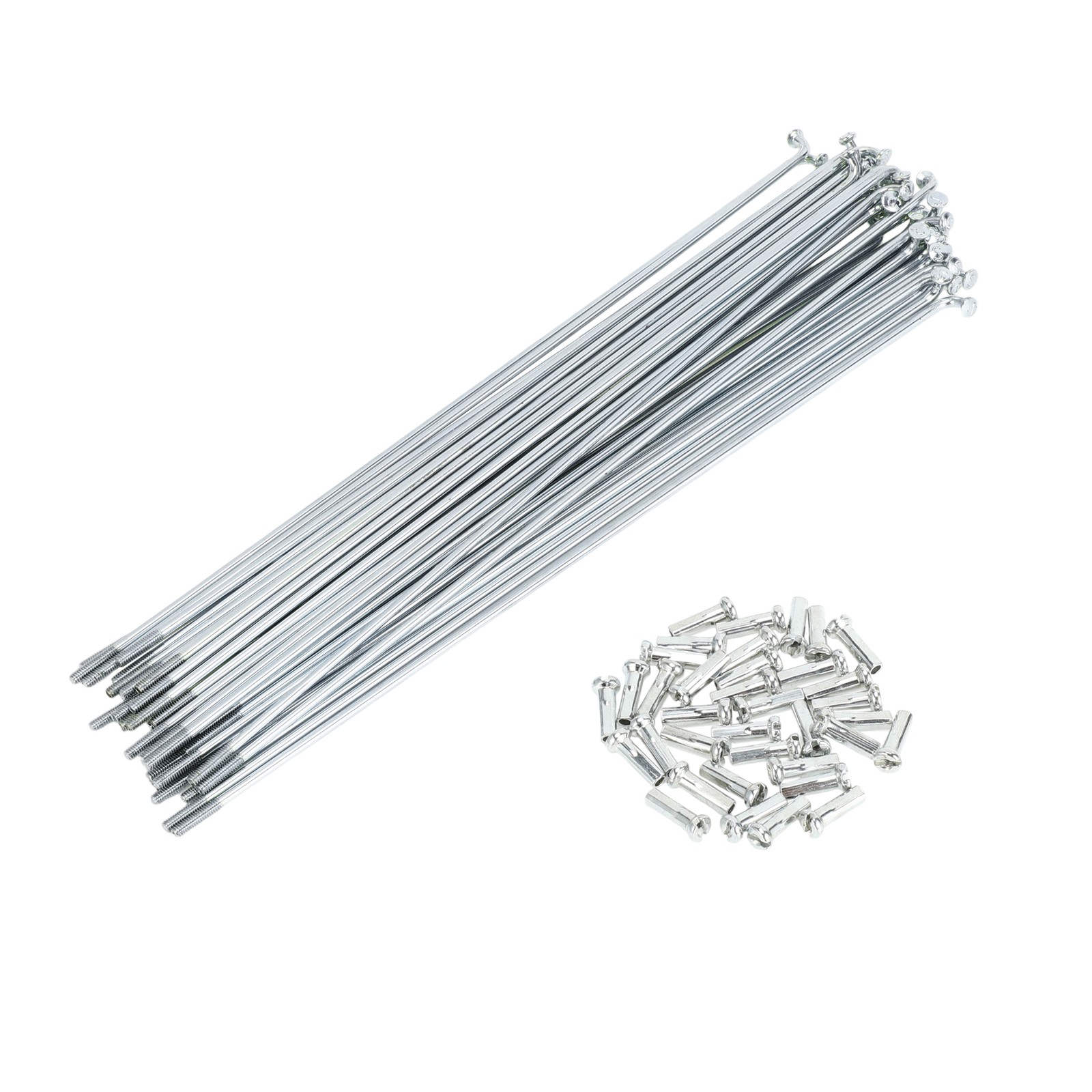 1 Set 14G 185mm Bicycle Spoke Length Nipple Galvanized Carbon Steel