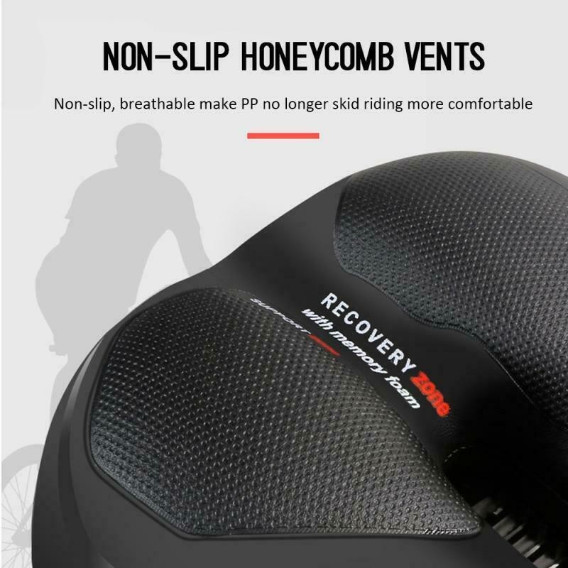 New Bicycle Saddle Shock‑Absorbing Reflective Strip Seat for Mountain Road Bikes