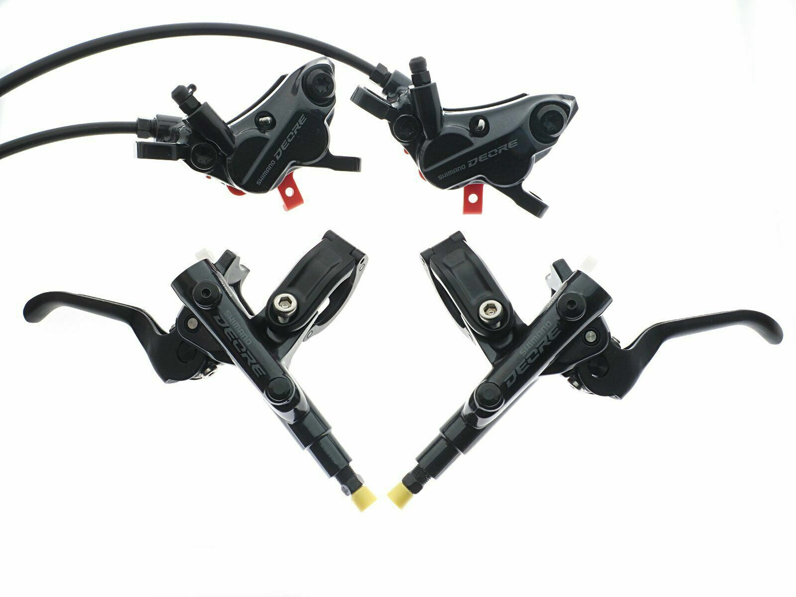 Shimano Deore BL-M6100 BR-M6120 4 Piston Hydraulic Disc BrakeSet Resin Pad