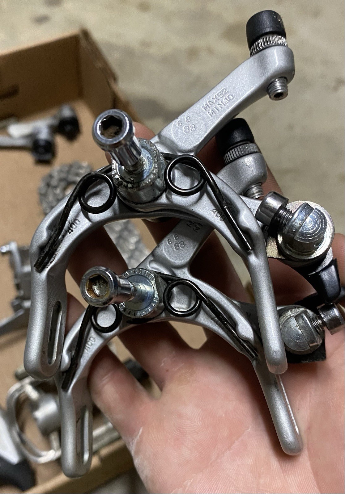 SUNTOUR EDGE 4050 ACCUSHIFT GROUPSET OVALTECH BRS DIA-COMPE 2X7