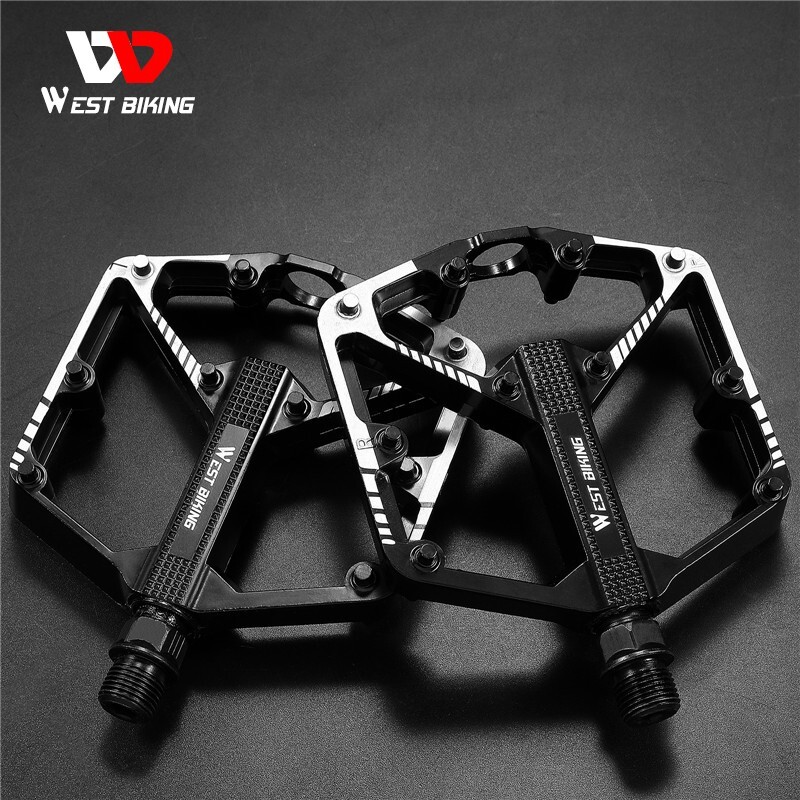 WEST BIKING Bike Pedals DU Sealed Bearing 9/16″ Aluminum Alloy Bicycle Pedals