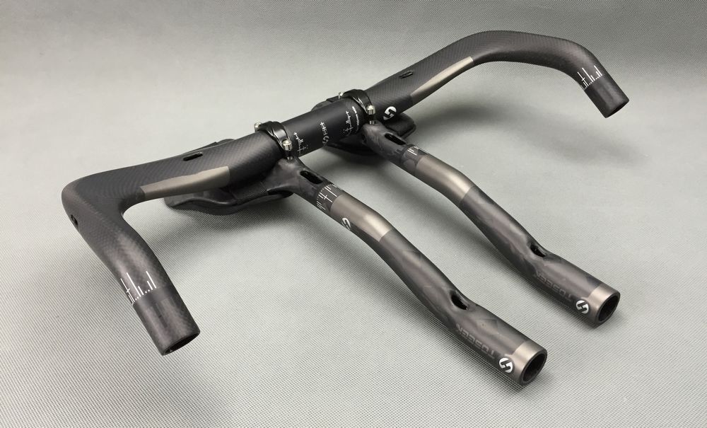 Carbon Fiber Bullhorn Rest Bar Time Trial Road Bike Handlebar 31.8*400/420/440mm