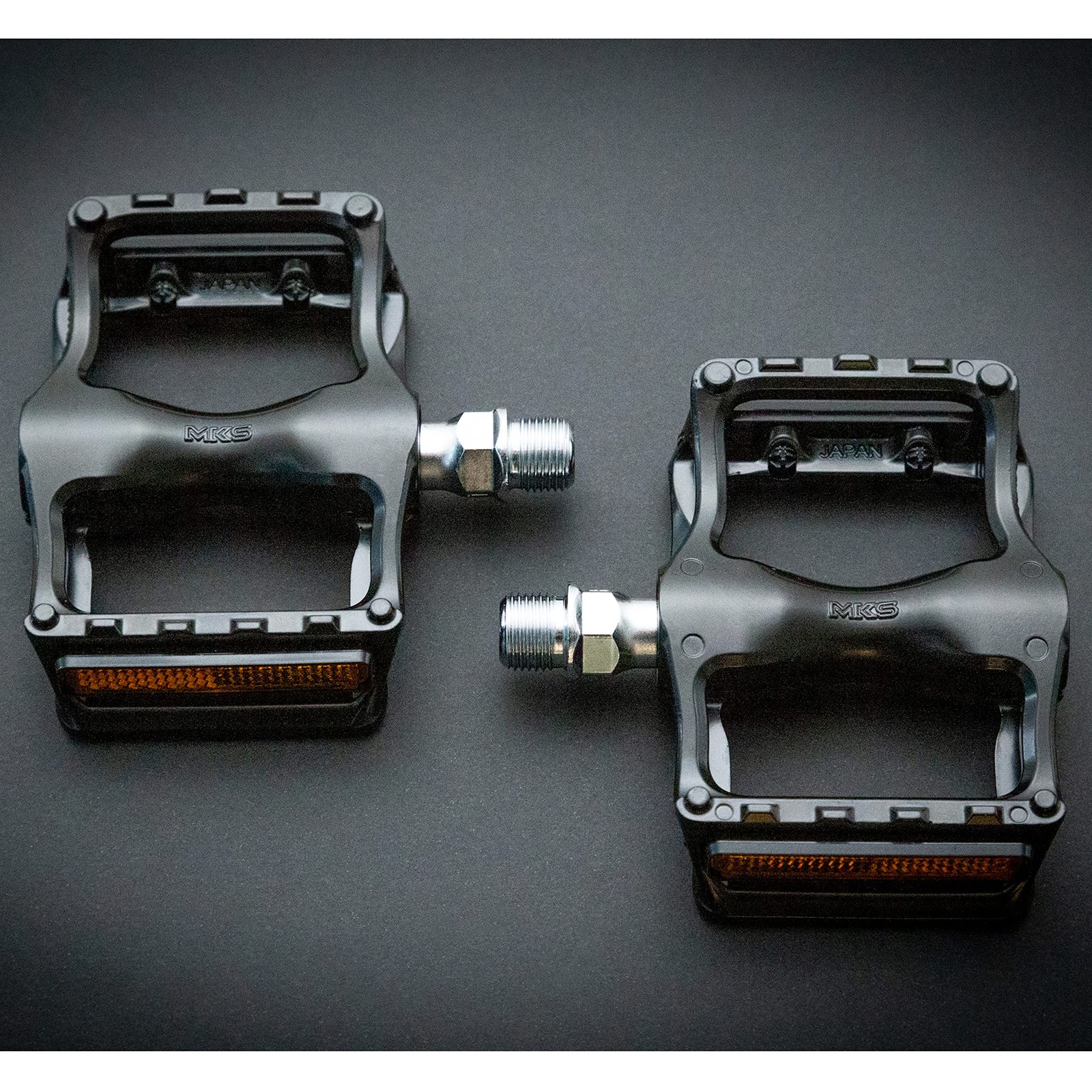 MKS (Mikashima Manufacturing Co., Ltd.) Seahorse Bicycle Pedals, Black