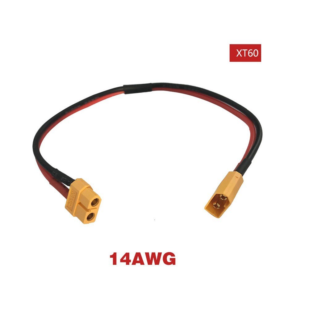 Power Cable XT60 Male Female Plug Extend Cable for Ebike Battery 14AWG 1M/ 2M