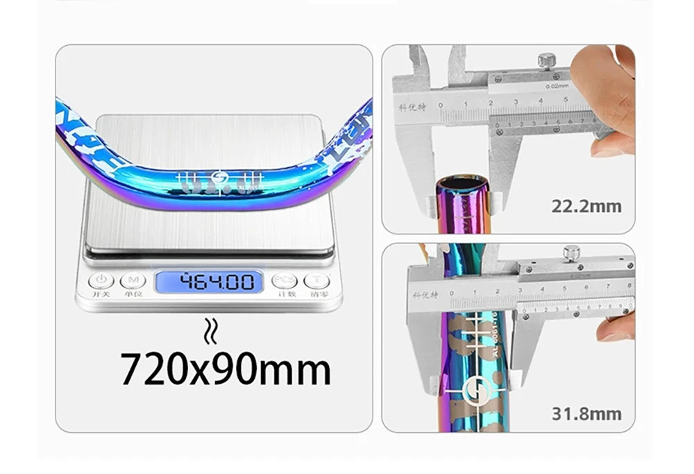Mountain Bike Handlebar 31.8mm 720 – 780MM MTB Bicycle Riser Flats Handlebars