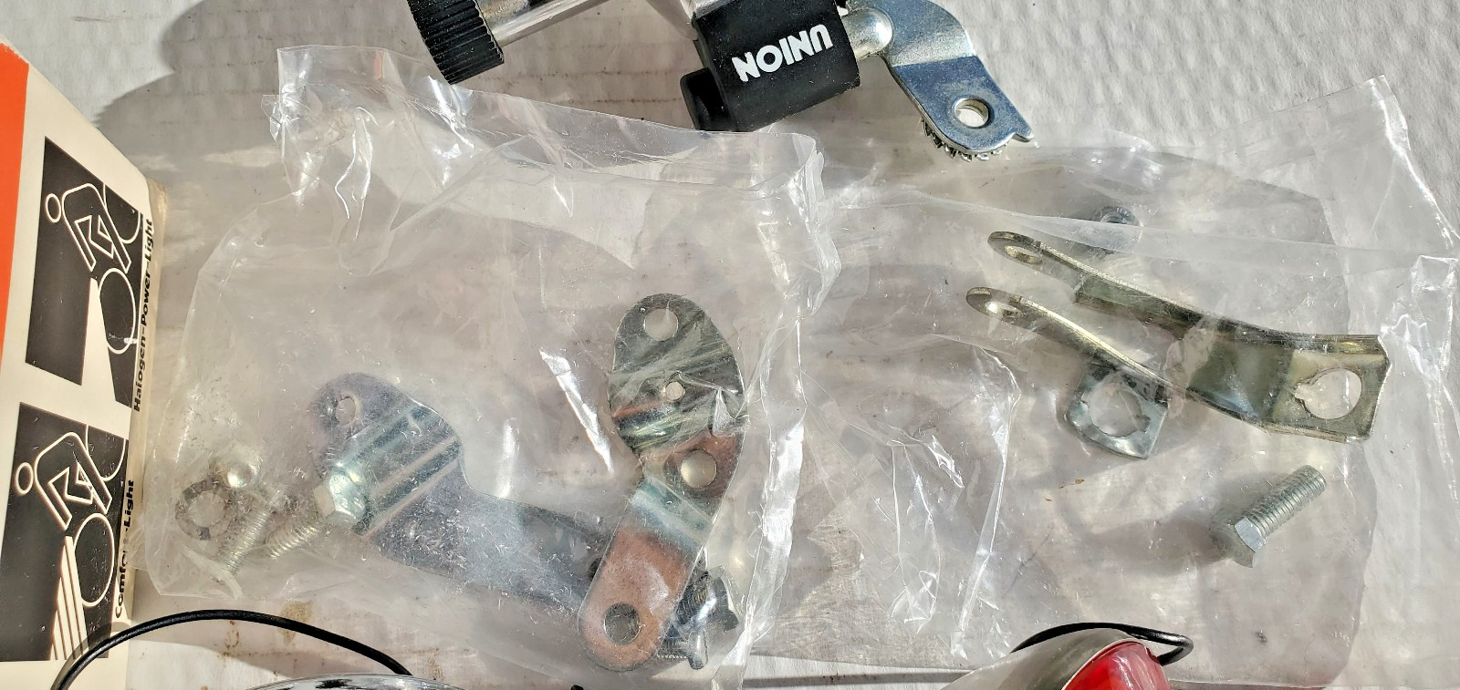 NOS Union Dynamo Generator Head Tail Light Set Bicycle Vtg Schwinn Puegeot Fuji