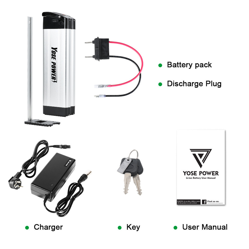 48V 10.4Ah Silverfish Battery Phylion XH370-10J Ebike Lithium Battery for E-bike