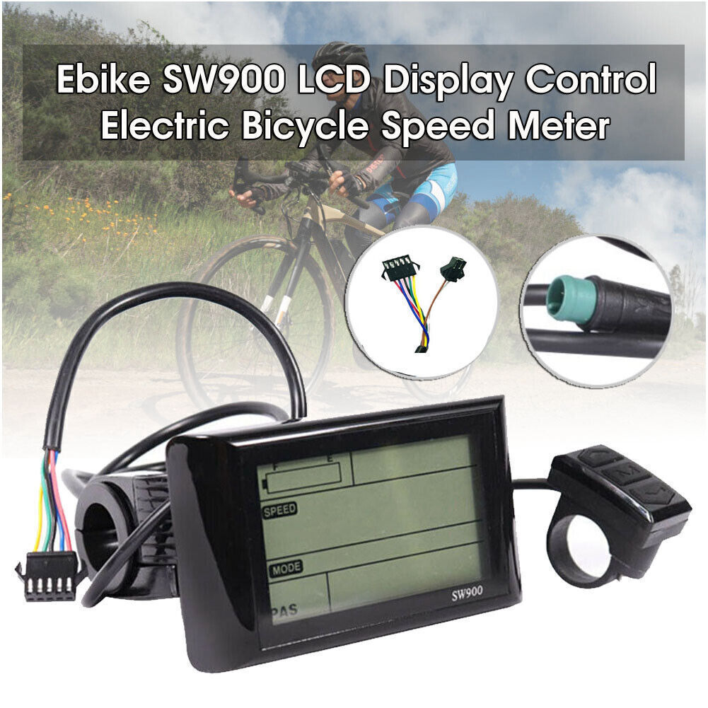 E-bike SW900 LCD Display Meter Control Panel 24/36/48V Electric Bicycle Scooter