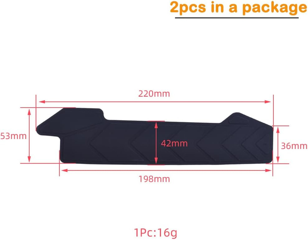2 Pcs Silicone Bike Frame Chainstay Protector Stickers, Bicycle Chain Guard Prot