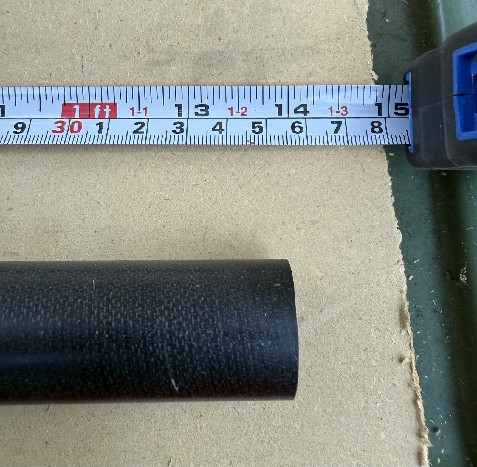 Vintage Titec Carbon Fiber Seatpost, 27.2mm x 350mm, C191 Micro Adjust