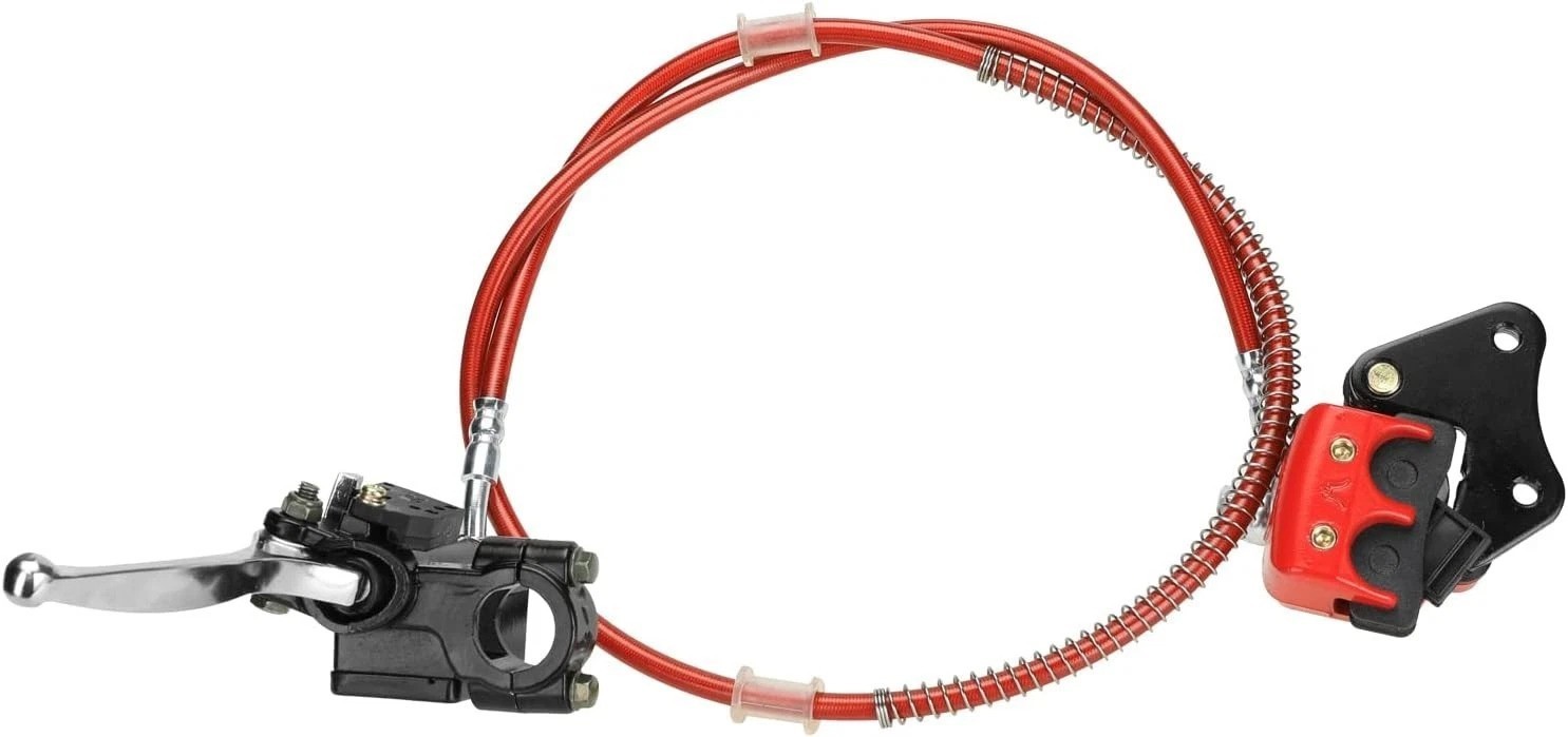 Durable Red Hydraulic Front Disc Brake Caliper Lever Line for 50-125cc Pit Bikes