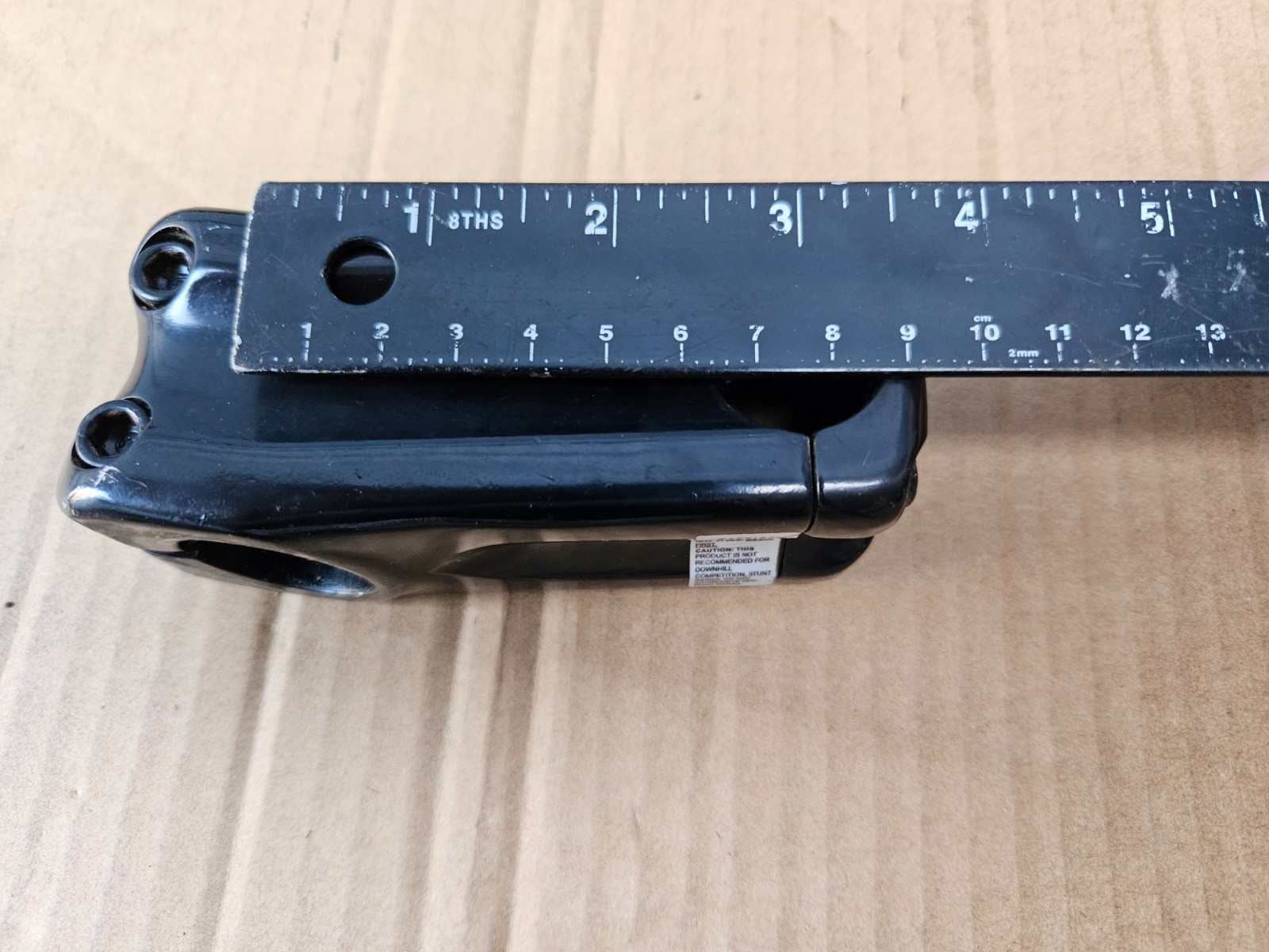 1-1/8″ Specialized Mobius 4-Bolt Threadless Stem 75mm Long x 25.4mm Clamp Black