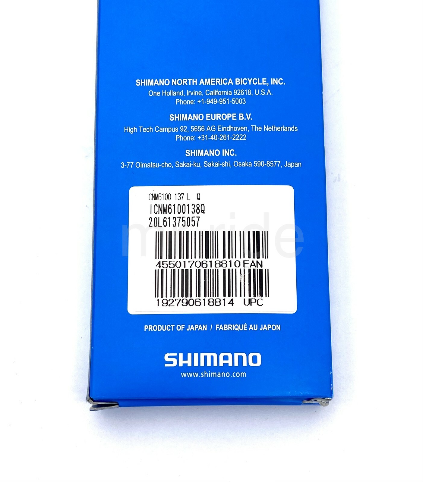 Shimano DEORE CN-M6100 MTB Bike E-Bike Chain, HG 12-Speed W/Quick link 138Link