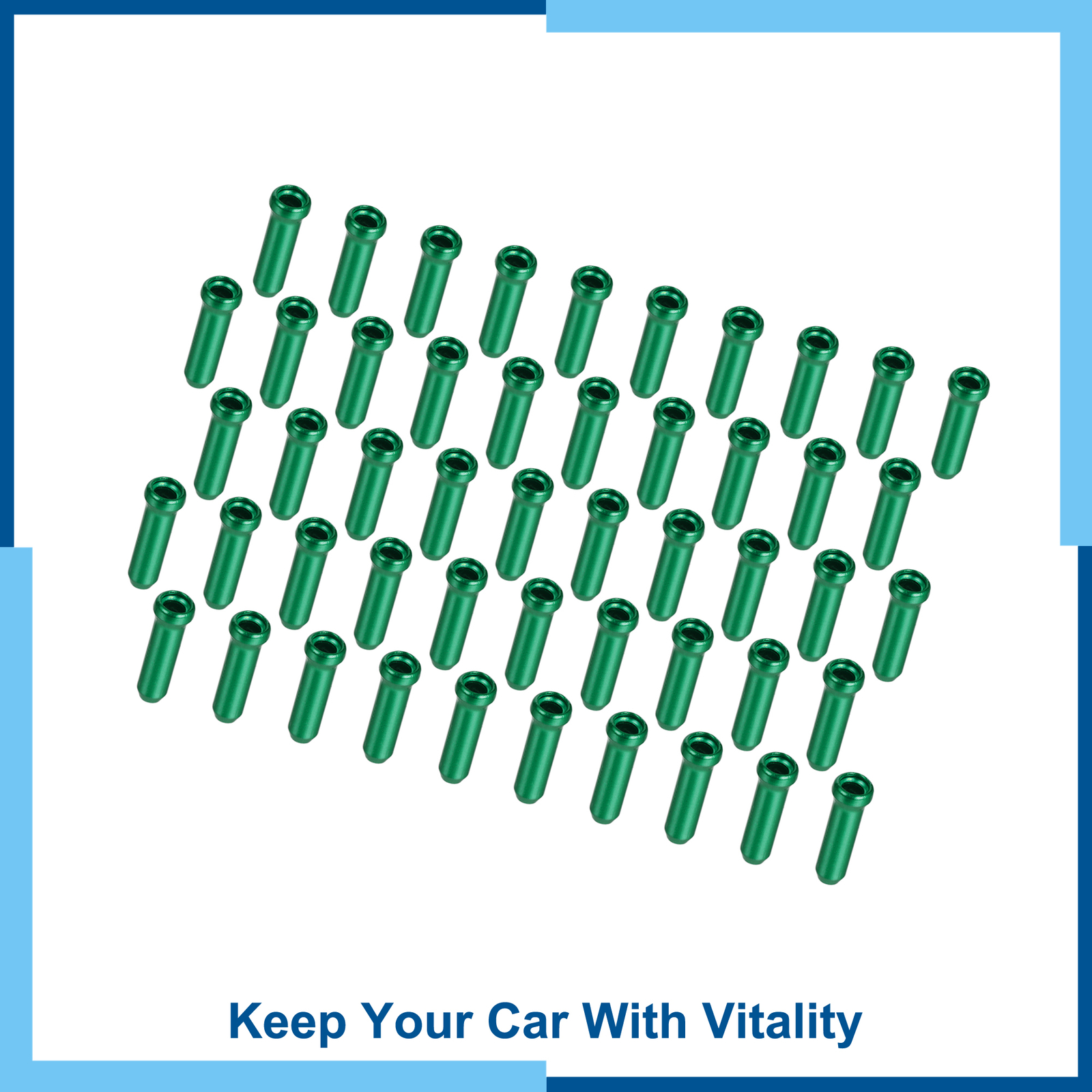 Universal Pack (50) Bike Brake Cable Cap Bicycle Cable Cap End Tips Crimps