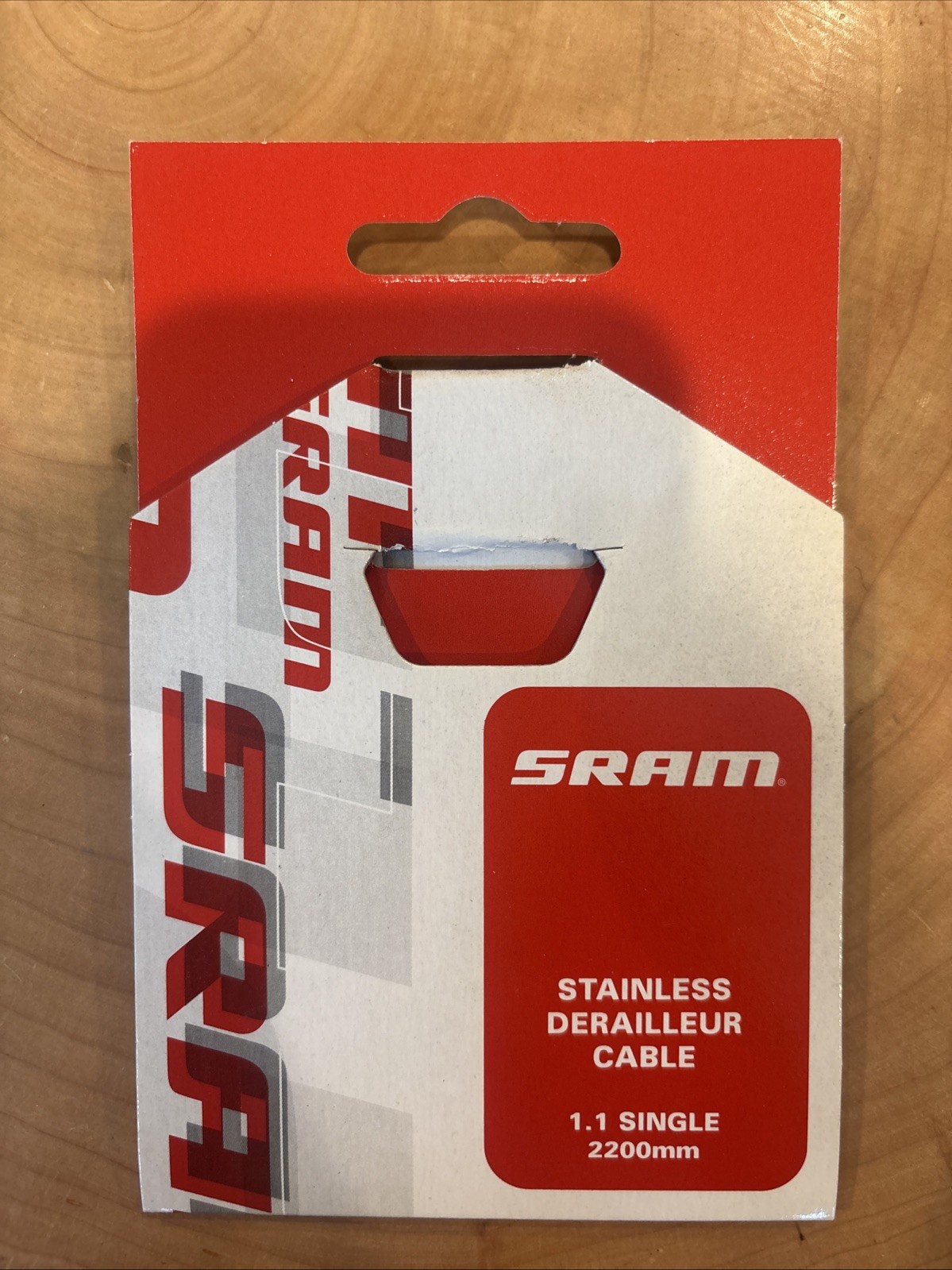 SRAM PIT STOP 1.1mm x 2200mm STAINLESS STEEL DERAILLEUR SHIFTER CABLE WIRE NEW