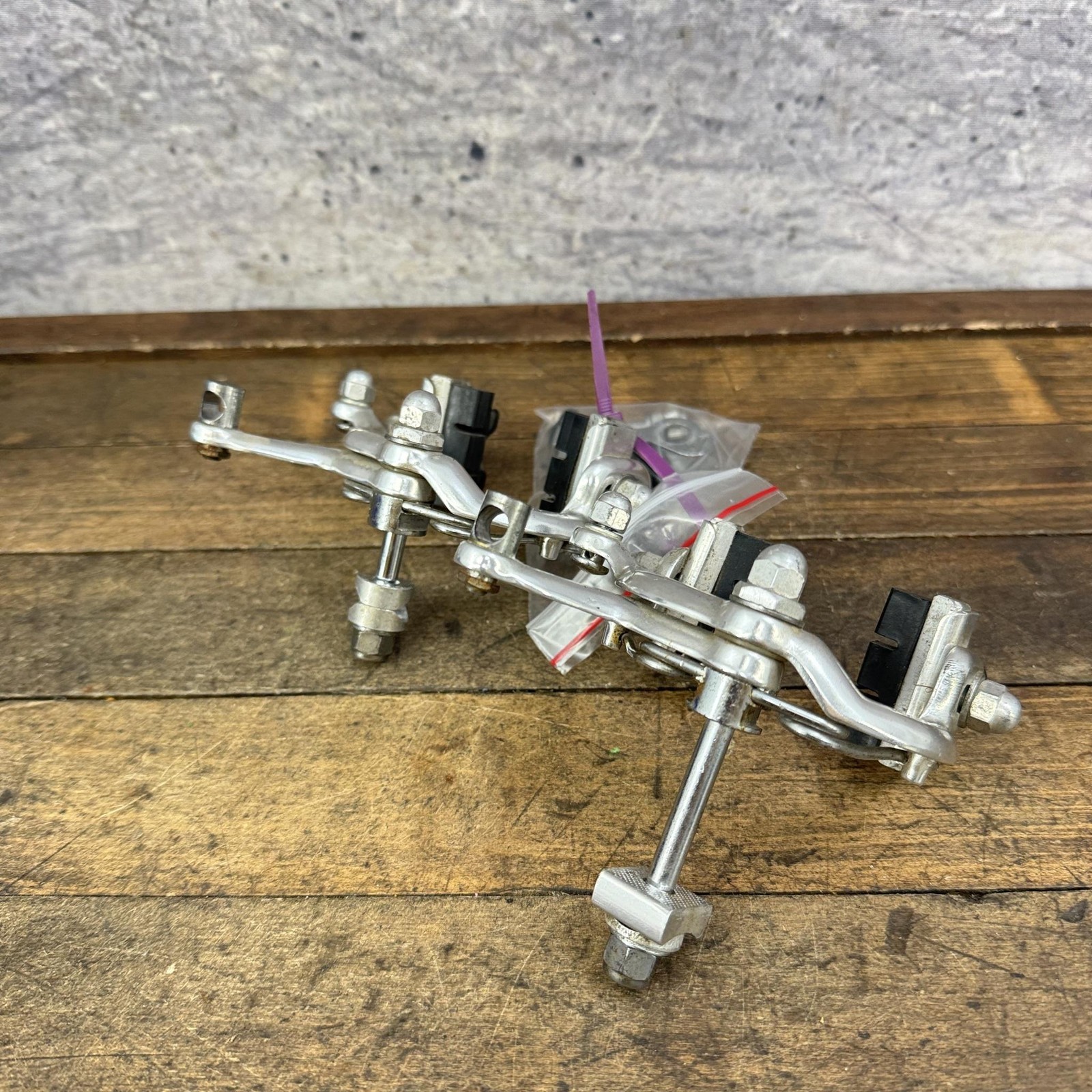 Vintage Dia Compe G Caliper Brakes Set Side Pull Silver Japan 80s 82 Front Rear