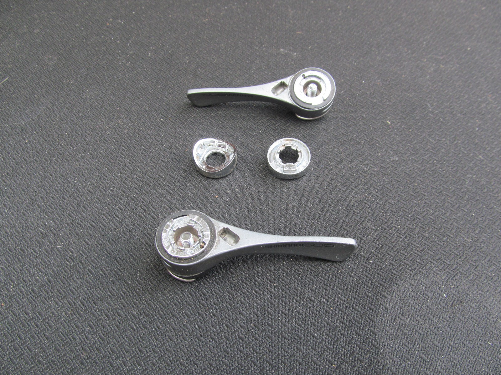 Shimano 600 Down Tube Shift Levers, Front (clamp on) and Rear Derailleurs Used