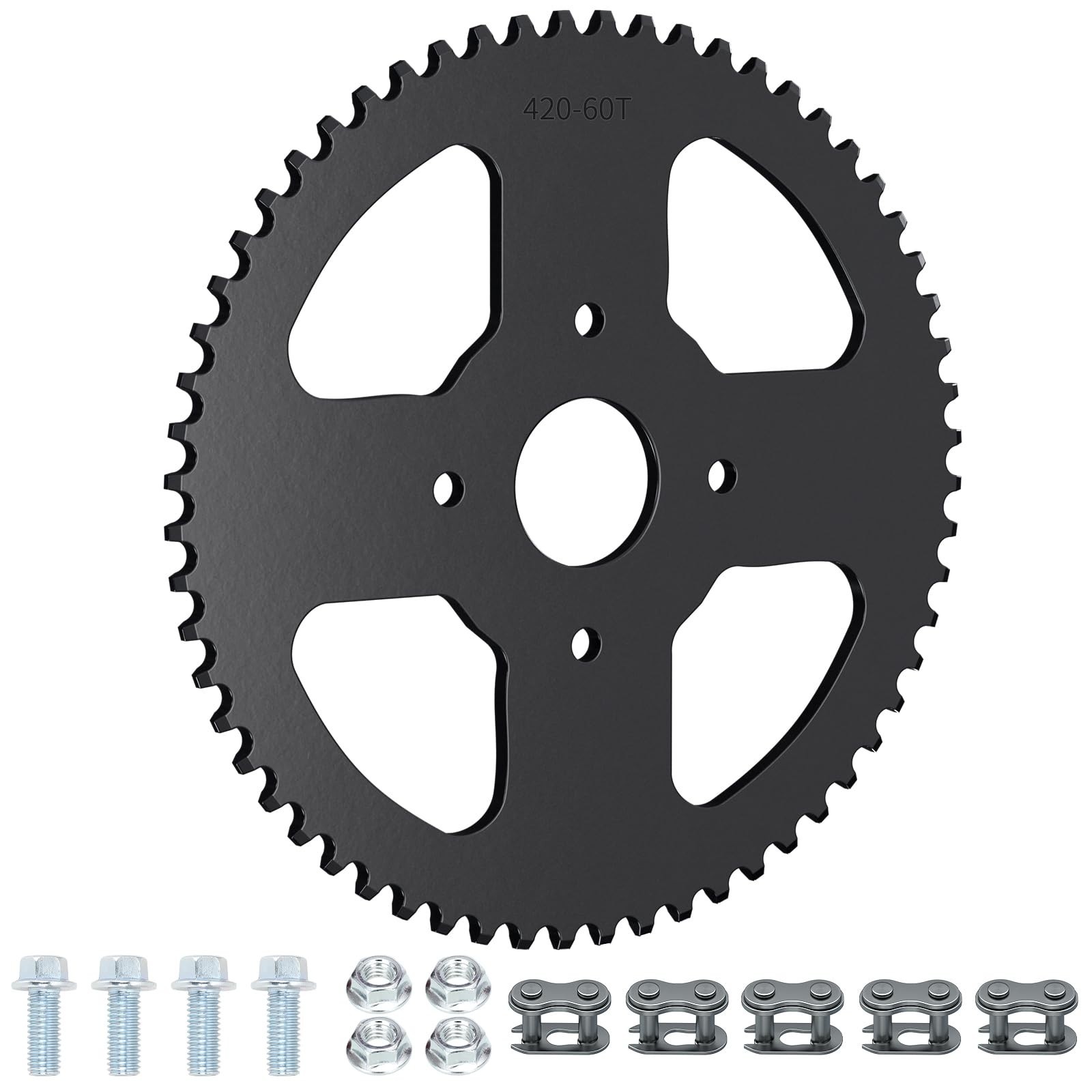 60 Tooth Rear Sprocket for Mini Bikes & Go Karts – 40mm Bore, 420 Chain Compatib
